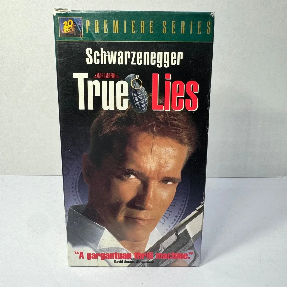 True‎ Lies VHS 1994 Arnold Schwarzenegger James Cameron Premiere Series Vintage